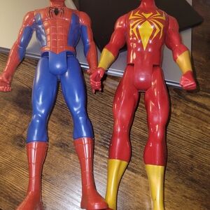 Red and Blue Action Figures